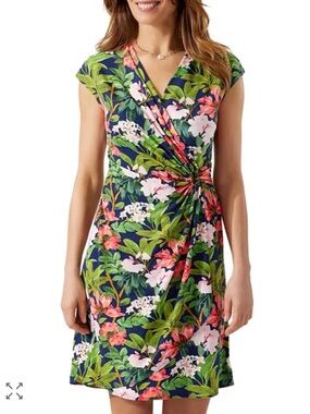 Tommy Bahama
Clara Floral Print Faux Wrap Dress Small